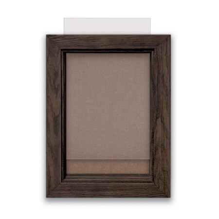 United Visual Products Indoor Enclosed Combo Board, 72"x36", Gold Frame/Black & Black UVCB7236G-BLACK-BLACK